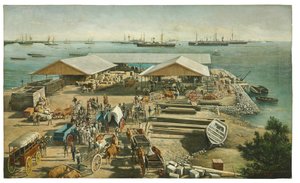 Landung der Amerikaner in Ponce, Puerto Rico, 27. Juli 1898