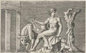 Apollo bewacht die Herde von Admetus