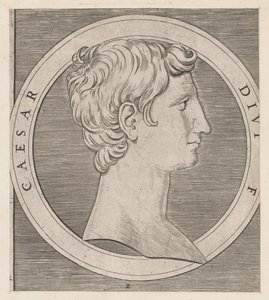 Speculum Romanae Magnificentiae: Octavian Augustus, aus Die Zwölf Cäsaren, ca. 1500-1534