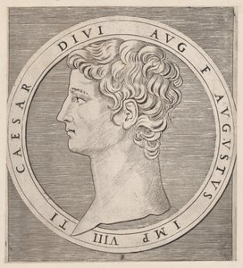 Speculum Romanae Magnificentiae: Tiberius, aus Die Zwölf Cäsaren von Marcantonio Raimondi