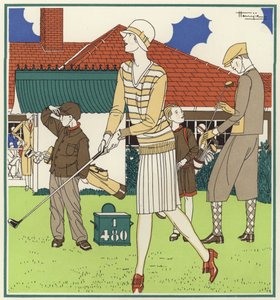 Das erste Tee, gegenüber dem Clubhaus in Le Touquet
