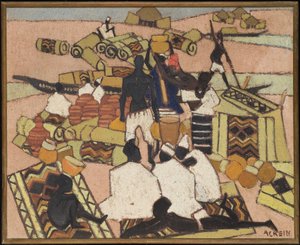 Der Teppichmarkt in Mopti von Marcelle Ackein