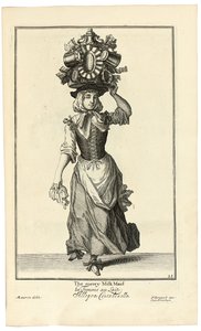 Die fröhliche Milchmagd, 1733 von Marcellus or Marcel Lauron