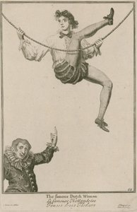 Bartholomew-Messe, London: Die berühmte niederländische Frau, 1687 von Marcellus the Elder Laroon
