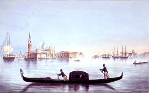 Venezianische Gondel (gestochen von Brizeghel)