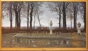 Die Königlichen Gärten von Turin nach den Märzenregen von Marco Calderini