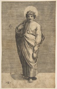 Heiliger Matthäus mit einer Tasche