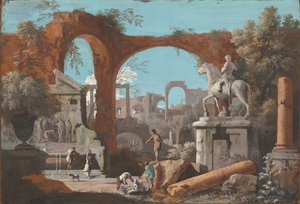 Ein Capriccio römischer Ruinen