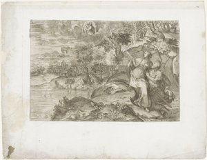 Caesar Augustus und die Tiburtinische Sibylle von Marco dell