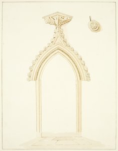 Tür des Vestraums der Kathedrale von Bristol