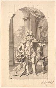Amtmann "Geheimrat in Tønder" Frederik Wilhelm Holstein als Dannebrog-Ritter in Ordenskleidung von Marcus Tuscher
