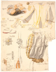 Details der Rittertracht des Dannebrog-Ordens