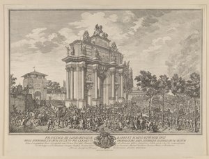 Franz Stephans Ehrenbogen, beim Einzug in Florenz 1739