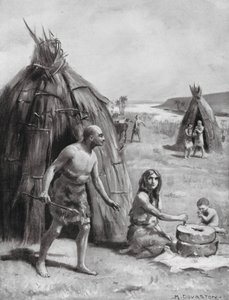 Eine primitive sumerische Siedlung