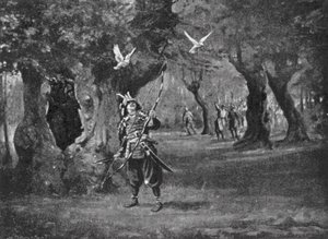 Ein Vorfall im japanischen "Rosenkrieg" von Margaret (after) Dovaston