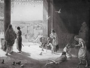 Sangar von Karkemisch empfängt Ashur-nasir-pal III von Margaret (after) Dovaston