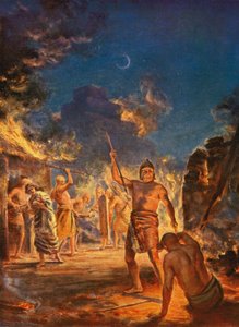 Die Verbrennung von Lagash von Margaret (after) Dovaston
