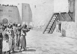 Die Hinrichtung des Bab im Jahr 1850 von Margaret (after) Dovaston