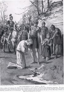 Das Martyrium des Hl. Alban, Illustration aus 