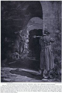 Company Sergeant Major Seaman gewann ein DCM für das alleinige Zurückhalten eines deutschen Angriffs im Februar 1915