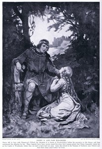 Heinrich II. und schöne Rosamund von Margaret Dovaston