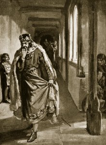 Johns Wut beim Unterzeichnen der Magna Carta, Illustration aus 