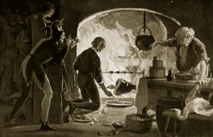 Lambert Simnel in der Küche, Illustration aus 