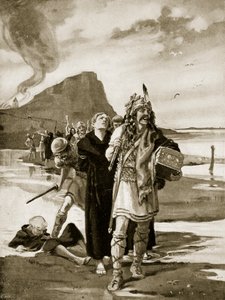 Der Überfall auf Lindisfarne, Illustration aus 