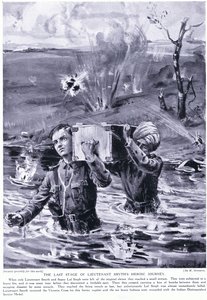 Die letzte Etappe von Leutnant Smyths heldenhafter Reise: Victoria-Kreuz verliehen Mai 1915 von Margaret Dovaston