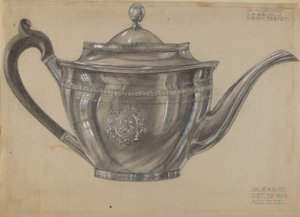 Silberne Teekanne von Margaret Knapp