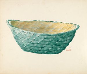 Handgefertigter Arbeitskorb von Margaret Stottlemeyer
