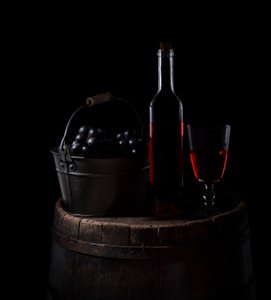 Stimmungsvolle Wein und Trauben von Margareth Perfoncio