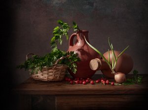 Rustikales Küchen-Stillleben von Margareth Perfoncio