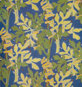 Entwurf für Blockdruckseide, 1926 von Margery Tomlin