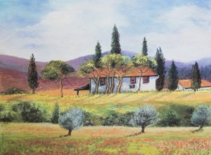 Französisches Ackerland von Margo Starkey