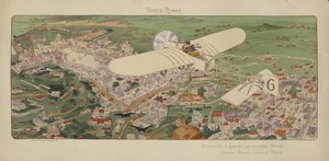Beaumonts Bleriot-Eindecker kommt in Rom an und gewinnt das Paris-Rom-Luftrennen von Marguerite (fl.1909 14) Montaut