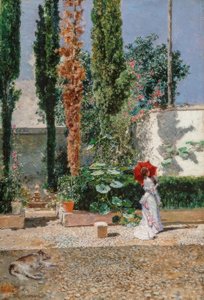 Der Garten der Fortuny-Residenz