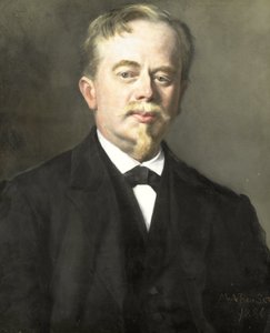 Porträt von Augustus Allebé (1838-1927) von Maria Alexandrina Reuss (prinses van Saxen Weimar Eisenbach)