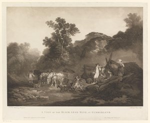 Ruhende Arbeiter bei der Kohlenmine in Cumberland von Maria Catharina Prestel