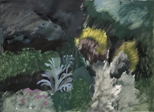 Landschaft mit Büschen, Marcel Proust Allee von Maria Magenta