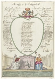 Vers für Prinzessin Wilhelmina zum vierzigsten Geburtstag von Prinz Wilhelm V., 1788