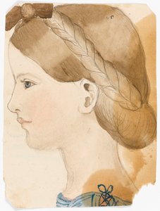 Porträt von M. Rose Herschel im Alter von 7 Jahren (1851) von ihrer Schwester Maria, im Alter von 11 Jahren von Maria Sophia Herschel