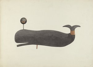 Wal-Wetterfahne, ca. 1938 von Marian Page