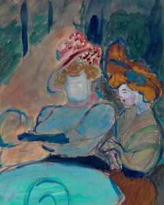Zwei Frauen auf der Terrasse eines Cafés von Marianne von Werefkin