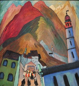 1924 Werefkin Prozession bei Ascona von Marianne von Werefkin
