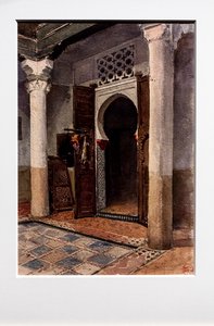Maurischer Innenhof, Ecke, um 1870-71 von Mariano Fortuny