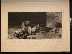 Araber wacht über den Körper seines Freundes, 1866