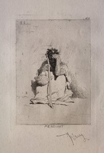 Kauernder Bettler von Mariano Fortuny y Carbó
