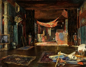 Das Atelier des Malers im Palazzo Pesaro Orfei