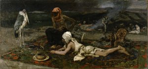 Hindu-Schlangenbeschwörer, 1869